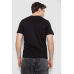 Футболка чоловіча з принтом, колір чорний, 241R1902 XXL, 52, XXL