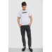 Футболка чоловіча з принтом, колір білий, 241R1902 XL, 50, XL