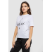 Футболка жіноча з принтом, колір білий, 241R1836 XL, 50, XL