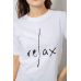 Футболка жіноча з принтом, колір білий, 241R1836 XL, 50, XL