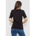 Футболка жіноча з принтом, колір чорний, 241R1835 XL, 50, XL