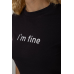 Футболка жіноча з принтом, колір чорний, 241R1833 XL, 50, XL