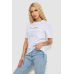 Футболка жіноча з принтом, колір білий, 241R1833 XXL, 52, XXL