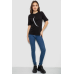 Футболка жіноча з принтом, колір чорний, 241R1830 XL, 50, XL