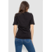 Футболка жіноча з принтом, колір чорний, 241R1830 XL, 50, XL