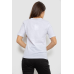 Футболка жіноча з принтом, колір білий, 241R1830 XL, 50, XL