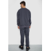 Спортивний чоловічий демісезонний костюм, колір сірий, 241R176 XL, 50, XL