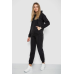 Спорт костюм жіночий на флісі, колір чорний, 241R1530 XL, 50, XL