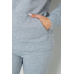 Спорт костюм жіночий на флісі, колір світло-сірий, 241R1530 XL, 50, XL