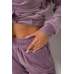 Спортивний костюм жіночий велюровий, колір пудровий, 241R1530-5 XL, 50, XL