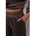 Спортивний костюм жіночий велюровий, колір мокко, 241R1530-5 XL, 50, XL