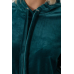 Спортивний костюм жіночий велюровий, колір зелений, 241R1530-5 XL, 50, XL