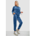 Спортивний костюм жіночий велюровий, колір джинс, 241R1530-5 XL, 50, XL
