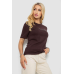 Футболка жіноча з принтом, колір шоколадний, 241R134 XL, 50, XL