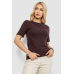 Футболка жіноча з принтом, колір шоколадний, 241R133 XL, 50, XL