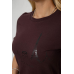 Футболка жіноча з принтом, колір шоколадний, 241R132 XL, 50, XL