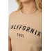 Футболка жіноча з принтом 241R130, колір бежевий, 241R131 XXL, 52, XXL