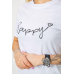 Жіноча футболка з принтом, колір білий, 241R126 XL, 50, XL