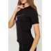 Жіноча футболка з принтом, колір чорний, 241R124 XXL, 52, XXL