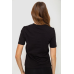 Жіноча футболка з принтом, колір чорний, 241R124 XXL, 52, XXL