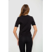 Жіноча футболка з принтом, колір чорний, 241R121 XXL, 52, XXL