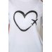 Жіноча футболка з принтом, колір білий, 241R121 XXL, 52, XXL
