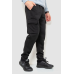 Спорт штани чоловічі карго на флісі, колір чорний, 241R0651 XL, 50, XL
