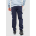 Спорт штани чоловічі карго на флісі, колір темно-синій, 241R0651 XL, 50, XL