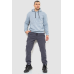 Спорт штани чоловічі карго на флісі, колір темно-сірий, 241R0651 XL, 50, XL