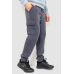 Спорт штани чоловічі карго на флісі, колір темно-сірий, 241R0651 XL, 50, XL