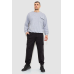 Спортивні штани чоловічі двонитка, колір чорний, 241R0651-1 XL, 50, XL