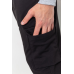 Спортивні штани чоловічі двонитка, колір чорний, 241R0651-1 XXL, 52, XXL