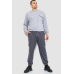 Спортивні штани чоловічі двонитка, колір сірий, 241R0651-1 XL, 50, XL