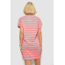 Туніка в смужку, колір рожевий, 238R801 XL, 50, XL