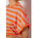 Туніка в смужку, колір помаранчевий, 238R801 XL, 50, XL