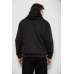 Кофта чоловіча на флісі з капюшоном, колір чорно-сірий, 238R58697 XXL, 52, XXL