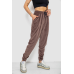 Спортивні штани жіночі велюрові, колір мокко, 238R58646 Ager, XL, 50, XL