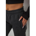 Спортивні штани жіночі на флісі, колір грифельний, 238R58641-2 XXL, 52, XXL