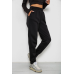Спортивні штани жіночі на флісі, колір чорний, 238R58641-1 XXL, 52, XXL