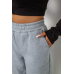 Спортивні штани жіночі на флісі, колір світло-сірий, 238R58641-1 XXL, 52, XXL