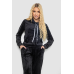 Спортивний костюм жіночий велюровий, колір чорний, 238R58570 Ager, XL, 50, XL