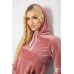 Спортивний костюм жіночий велюровий, колір пудровий, 238R58570 Ager, XL, 50, XL