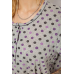 Нічна сорочка в горох, колір сіро-бузковий, 238R58370 Ager, XL, 50, XL