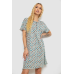 Нічна сорочка в горох, колір сіро-синій, 238R58370 Ager, 8XL, 64, 8XL
