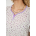 Нічна сорочка, колір біло-бузковий, 238R58367 5XL, 58, 5XL