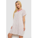 Нічна сорочка, колір біло-рожевий, 238R58367 XXXL, 54, XXXL