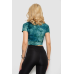 Футболка-топ жіноча, колір зелений, 238R58262 XL, 50, XL