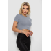 Футболка - топ жіноча в рубчик, колір сірий, 238R58210 XXL, 52, XXL