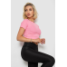 Футболка - топ жіноча в рубчик, колір рожевий, 238R58210 XXL, 52, XXL