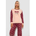 Піжама жіноча махра, колір персиковий, 238R58138 XL, 50, XL